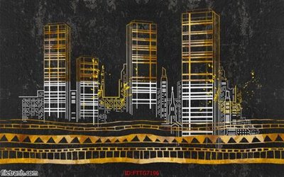 File PSD Tranh tường 3d tối giản hiện đại FTTG7196 (nguyên gốc) chất lượng cao