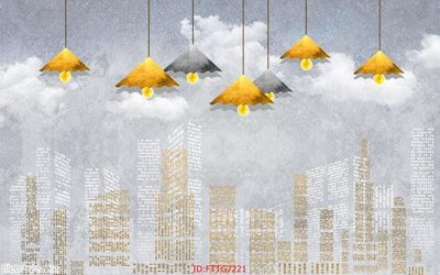 File gốc Tranh tường 3d tối giản hiện đại FTTG7221 (in lụa) trang trí tường