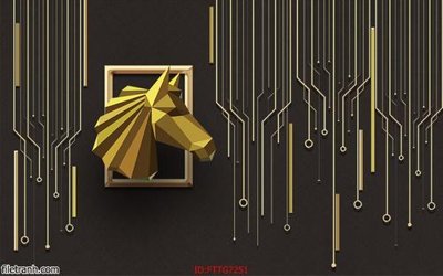 File PSD Tranh tường 3d tối giản hiện đại FTTG7251 (bản gốc) cho nhà in