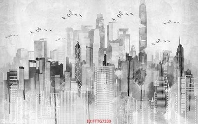 File tranh Tranh tường 3d tối giản hiện đại FTTG7330 (ảnh gốc) không bị mờ