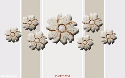 Mua file tranh gốc Tranh tường 3d tối giản hiện đại FTTG7359 tại Filetranh.com