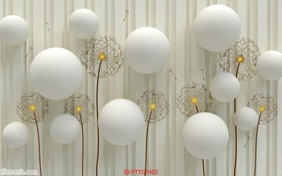 Ảnh gốc Tranh tường 3d tối giản hiện đại FTTG7403 (độ nét cao) in tráng gương