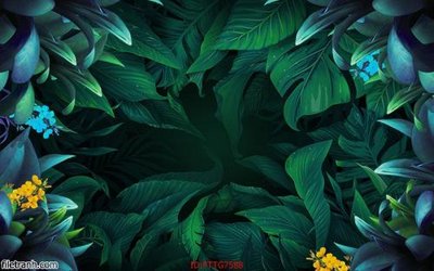 Download file gốc Tranh tường 3d tối giản hiện đại FTTG7588 (in lụa) hoa lá