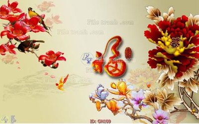 File in ấn cao cấp File tranh giả ngọc GN109 (file gốc)