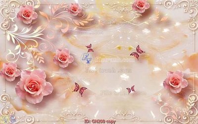 Tải file File tranh giả ngọc GN200 (PSD) cho in tranh kính