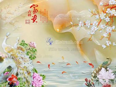 Tải file File tranh in tường giả ngọc GN2037 (gốc) làm tranh trang trí
