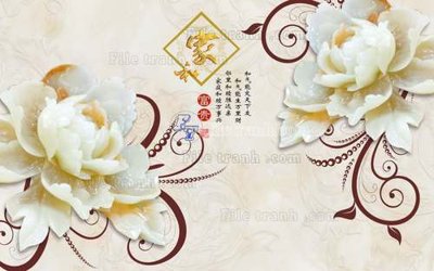 File gốc File tranh in tường giả ngọc GN2053 (in tráng gương) nghệ thuật