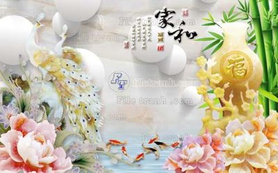 File gốc in ấn File tranh in tường giả ngọc GN2076 (sẵn sàng tải về)