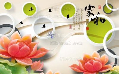 File PSD File tranh in tường giả ngọc GN2108 (gốc) tách lớp chi tiết