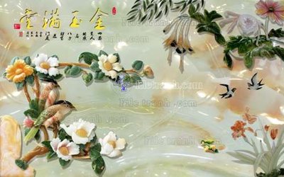 File gốc File tranh in tường giả ngọc GN2117 (PSD/TIFF) độ phân giải cao