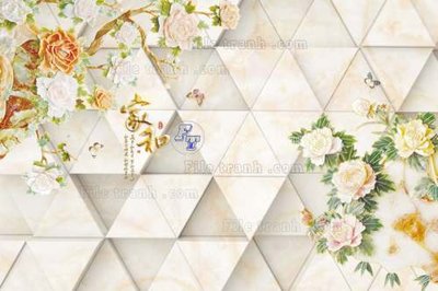 File gốc in ấn File tranh in tường giả ngọc GN2189 chất lượng vượt trội