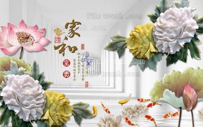 Download file gốc File tranh in tường giả ngọc GN2208 (in mica) logo