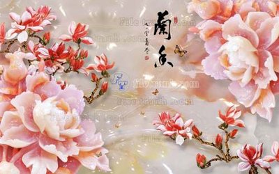 File gốc File tranh in tường giả ngọc GN2246 (chuẩn CMYK) cho nhà in