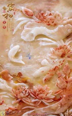 File in trần File tranh giả ngọc GN224 (bản gốc) hoa văn