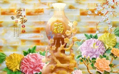 File PSD File tranh in tường giả ngọc GN2255 (gốc) nhiều lớp (multi-layer)