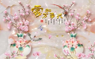 File in lụa File tranh in tường giả ngọc GN2256 (phong cảnh) File tranh in tường giả ngọc GN2256