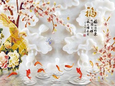 File in trần File tranh in tường giả ngọc GN2264 (bản gốc) 5D