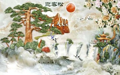 Ảnh gốc File tranh in tường giả ngọc GN2269 (độ nét cao) in tráng gương