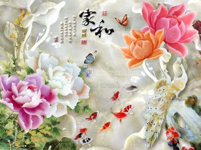 File gốc in mica File tranh in tường giả ngọc GN2278 chất lượng