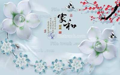 File PSD File tranh in tường giả ngọc GN2330 (bản gốc) độ phân giải cao