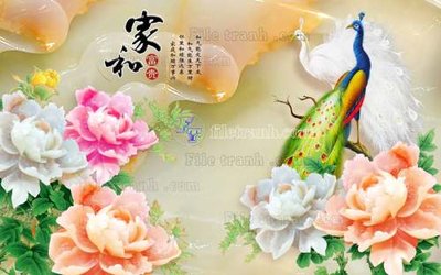 File PSD File tranh in tường giả ngọc GN2342 (gốc) nhiều lớp (multi-layer)