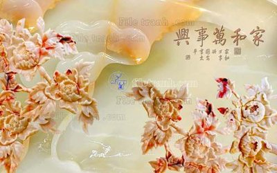 File gốc File tranh in tường giả ngọc GN2376 (in ấn) màu sắc trung thực