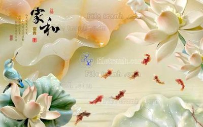 File PSD File tranh in tường giả ngọc GN2383 (nguyên bản) cho thiết kế