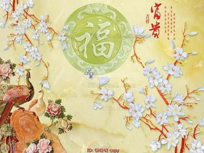 File gốc File tranh giả ngọc GN242 (trang trí) phòng trẻ em