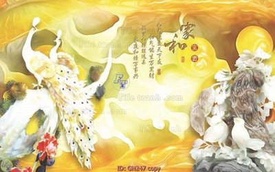 File tranh File tranh giả ngọc GN247 (gốc) in vải canvas