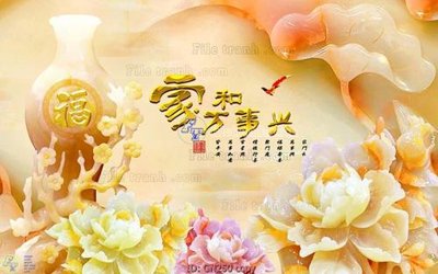 File gốc File tranh giả ngọc GN250 (trang trí) phòng làm việc