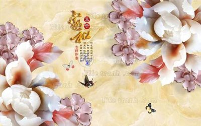 File ảnh File tranh in tường giả ngọc GN2566 (gốc) in Hiflex