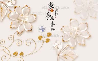 Chi tiết file gốc File tranh in tường giả ngọc GN2569 (cho in tráng gương)