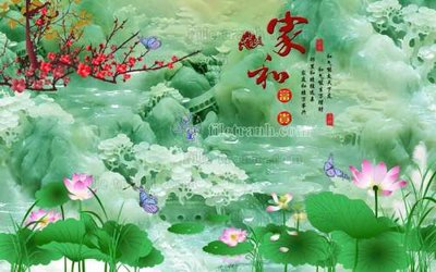 Download file gốc File tranh in tường giả ngọc GN2599 (in mica) trang trí