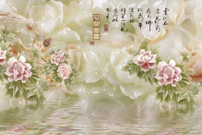 Cung cấp file tranh gốc File tranh in tường giả ngọc GN3084 độc quyền