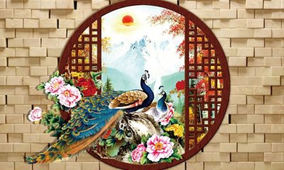 File tranh PSD File tranh in tường giả ngọc GN3113 chất lượng cao