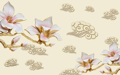 File gốc File tranh in tường giả ngọc GN3146 (dành cho trang trí nội thất)