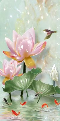 File in trần File tranh in tường giả ngọc GN3219 (bản gốc) đại dương