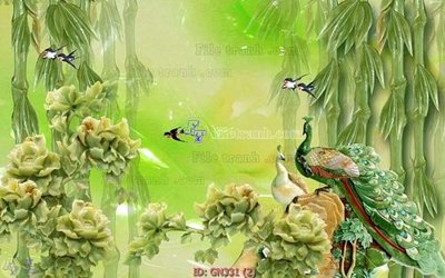 Tải file File tranh giả ngọc GN331 (gốc) chủ đề phong thủy
