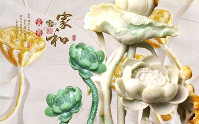 Hình ảnh file gốc in lụa File tranh in tường giả ngọc GN3347