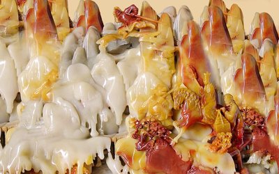 Ảnh gốc File tranh in tường giả ngọc GN3424 (độ nét cao) in mica