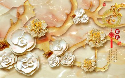 File tranh quảng cáo File tranh in tường giả ngọc GN3477 (download file gốc)