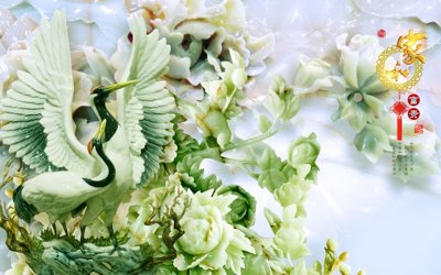 File gốc File tranh in tường giả ngọc GN3487 (thiết kế) độc quyền