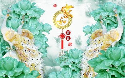 File tranh File tranh in tường giả ngọc GN3492 (gốc) in vải canvas