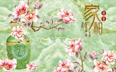 File tranh File tranh in tường giả ngọc GN3586 (ảnh gốc) in trần 3D