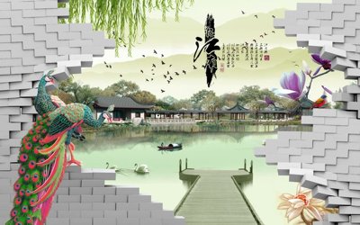 File gốc File tranh in tường giả ngọc GN3723 (ảnh chi tiết) để in lụa