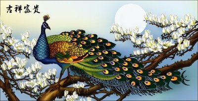 Ảnh gốc file in lụa File tranh in tường giả ngọc GN3734 chi tiết