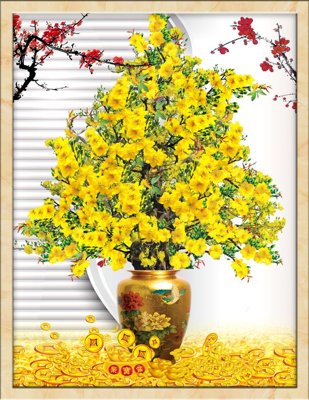 File ảnh gốc File tranh in tường giả ngọc GN3813 không vỡ nét