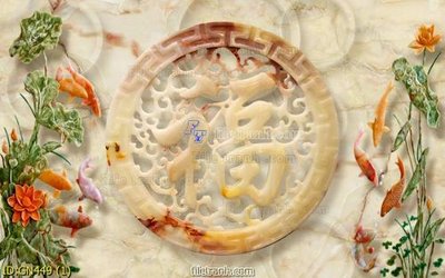 File in trần File tranh giả ngọc GN449 (bản gốc) bầu trời