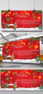 Tải file File phông sân khấu background banner giáng sinh noel 2025 GS1018 (ảnh gốc) in gạch 3D