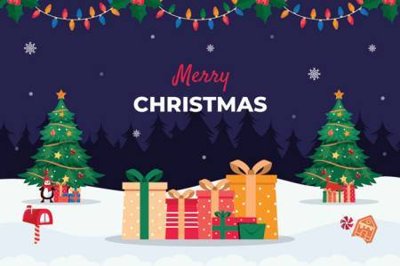 Tải file File phông sân khấu background banner giáng sinh noel 2025 GS1067 (gốc) in ấn chất lượng